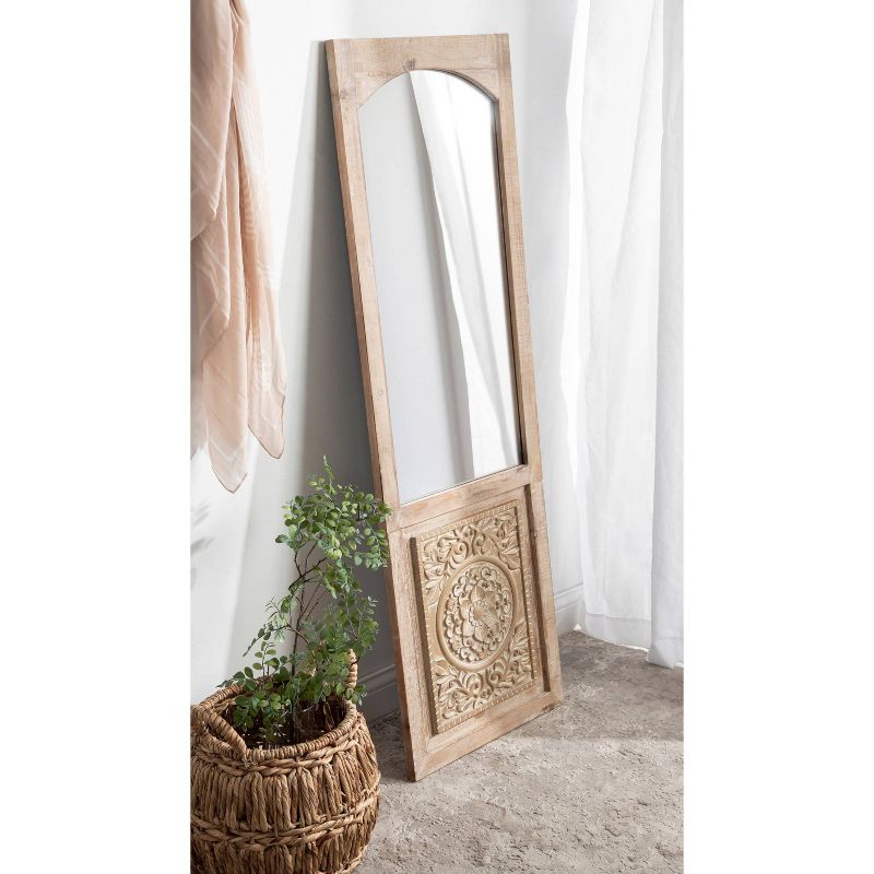 18&#34; x 55&#34; Moynihan Wooden Panel Decorative Wall Mirror Rustic Brown - Kate &#38; Laurel All Things Decor, 6 of 10