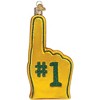 Old World Christmas Blown Glass Ornament for Christmas Tree, Green Bay Packers Foam Finger - 3 of 4