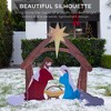 Best Choice Products 4ft Outdoor Nativity Scene, Weather-Resistant Decor, Christmas Family Yard Decoration, PVC - image 2 of 4