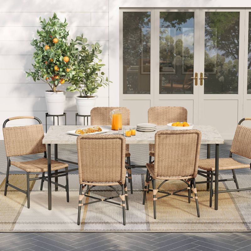 Northmont 6 Person Rectangle Patio Dining Table, Outdoor Furniture - Threshold&#8482; designed with Studio McGee, 3 of 11