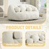 NicBex Chenille Bean Bag Chair for Adults and Kids,Oversized Lazy Sofa Chair with Armrests,Modern Lounge Chair for Living Room - 4 of 4