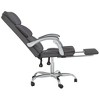 CLIHOME Faux Leather Desk Chair Adjustable Height,Ergonomic High Back Computer Chair with Lumbar Support & Footrest for Home and Office - 4 of 4