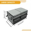 Unique Bargains Universal Car Trunk Organizer Car Storage Organizer with Reflective Strip Foldable Gray 1 Pc - 4 of 4