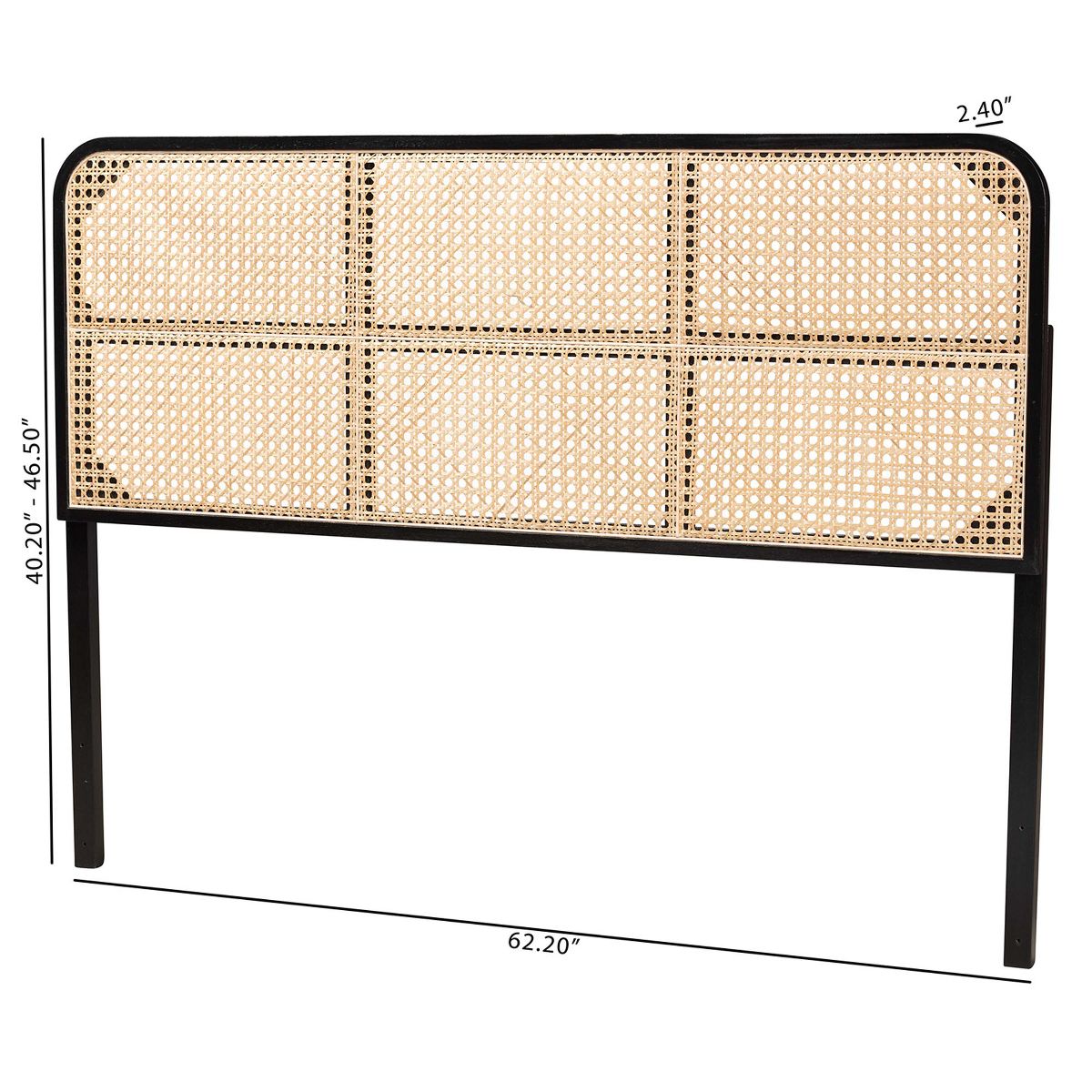 bali & pari Reegan Modern Bohemian Queen Size Standalone Headboard - thumbnail 7