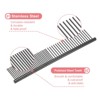 Unique Bargains Stainless Steel Rounded Ends Gentle Care Pet Comb 3 Pcs - 3 of 4