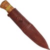 Condor Tool & Knife Cavelore Fixed Blade Knife with Leather Sheath - 1905 High Carbon Steel - Burnt American Hickory Handle - 4.3 in Blade - 7.8oz - 2 of 4