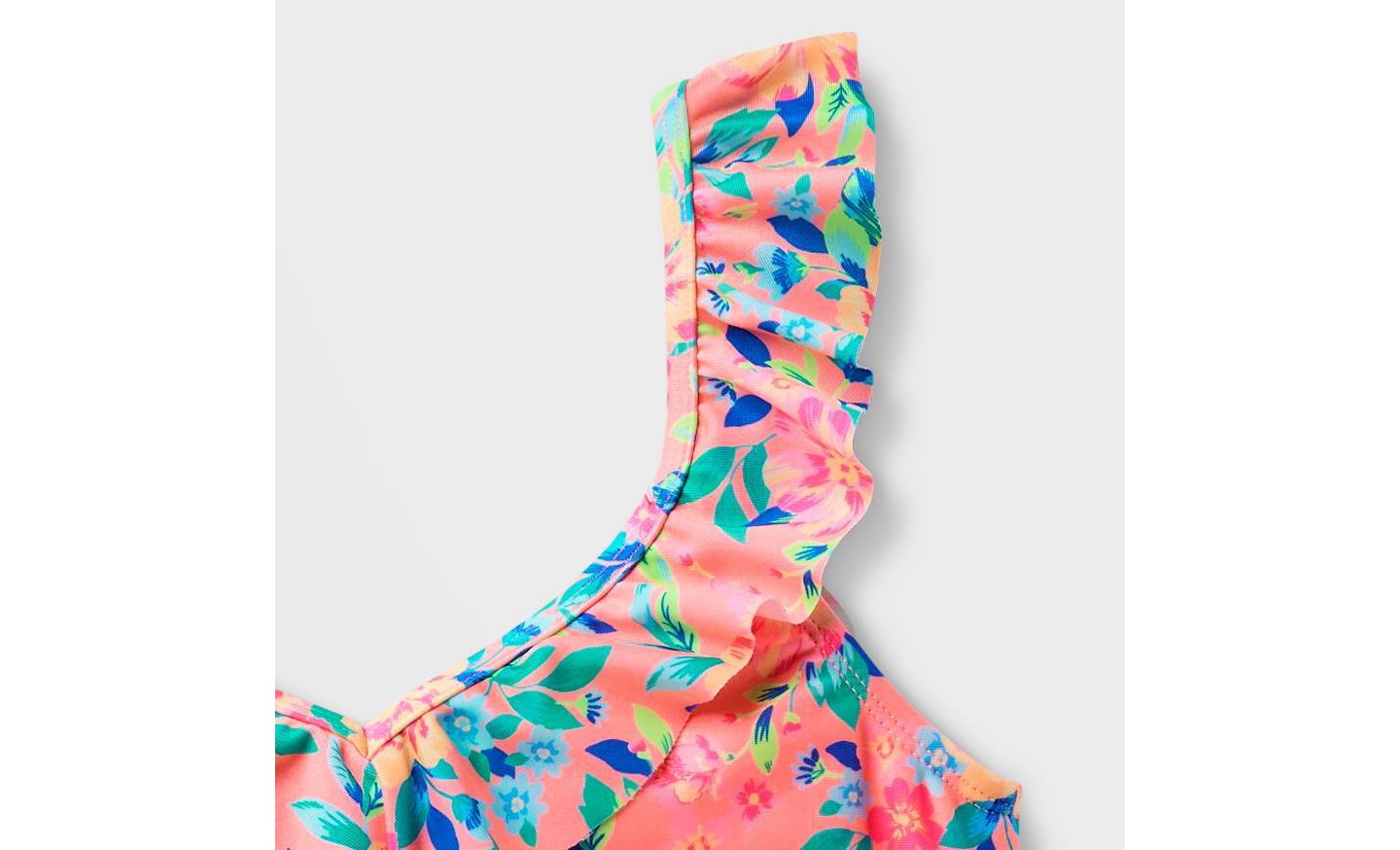 Cat & Jack Girls' Floral Ruffle Bikini Set, цвет: С принтом — фото 3