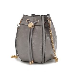 MKF Collection Cassidy Crocodile Embossed Vegan Leather Women’s Hobo Bucket Bag by Mia K - 1 of 4