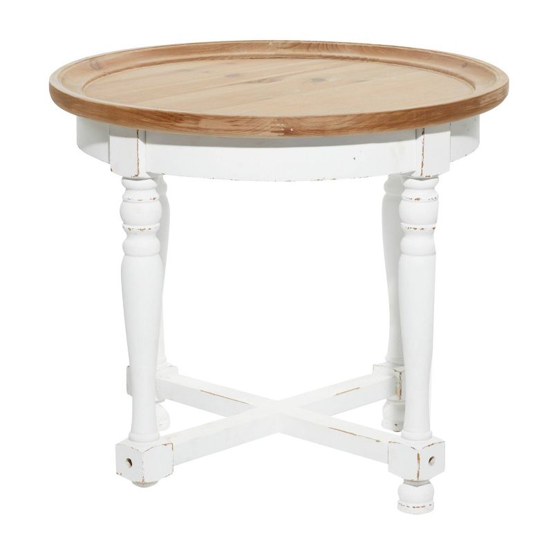 Country Cottage Wood Accent Table White - Olivia &#38; May, 1 of 6
