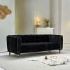 83"Modern Sofa Couch,Velvet Couch,Elegant Sofa Minimalist Design With Gold Metal Legs,3 Seater Couch For Living Room Apartment,Office-Cuddlewood - 2 of 4