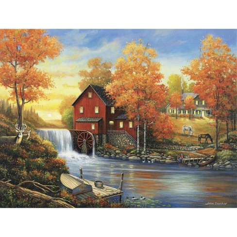 Puzzle - Thomas Kinkade - By the Old Mill, 1000 pieces 1 item