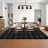Washable Indoor Modern Living Room Area Rugs, Geometric Checkered Home Decor Carpet for Bedroom Dining Room Nursery - 4 of 4