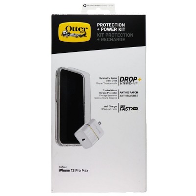 OtterBox Protection + Power Kit Case Bundle for Apple iPhone 13 Pro Max - Clear
