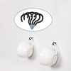 Unique Bargains Home Cup Ceiling Vinyl Coated Metal Coated Screw-in Hanger Hooks 30 Pcs - 3 of 4