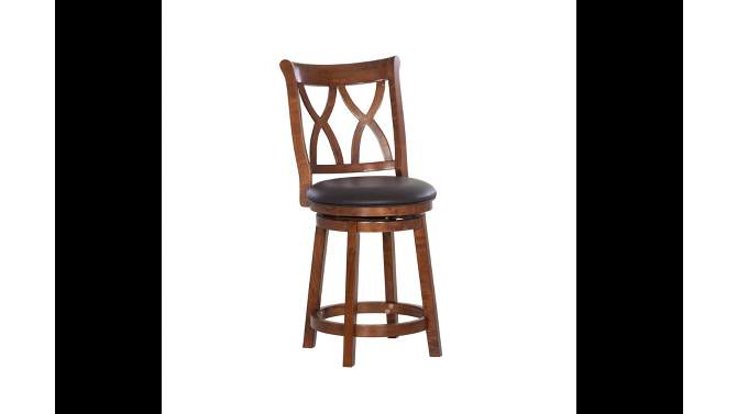 Madison Counter Height Barstool Rustic Oak - Powell Company, 2 of 13, play video