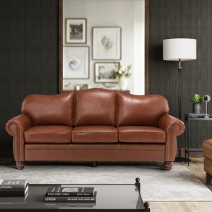 Gracia 81" Transitional Wide Sofa with Removable Cushions and Nailhead Trim for Living Room and Bedroom   | ARTFUL LIVING DESIGN - 1 of 4