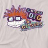 Rugrats Chicks Dig The Glasses Badge Adult T-Shirt Silver - 2 of 4