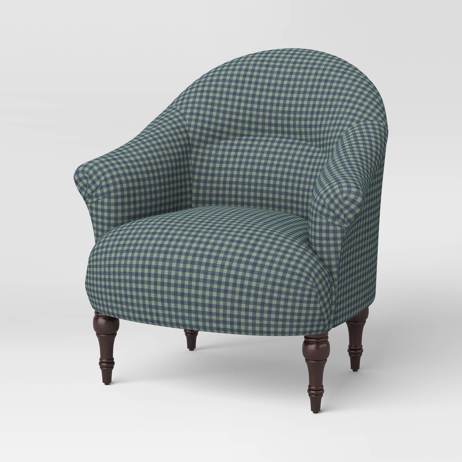Printed Accent Chair Gingham Spruce - Threshold™ designed with Studio McGee