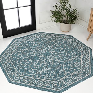 JONATHAN Y Charleston Vintage Filigree Textured Weave Indoor/Outdoor Area Rug - 1 of 4