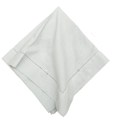 C&f Home Hemstitch Solid Slate Grey Napkin, Set Of 6 : Target