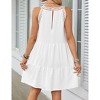 Women's Lace Halter Neck A-Line Dress Summer Sundress - 2 of 3