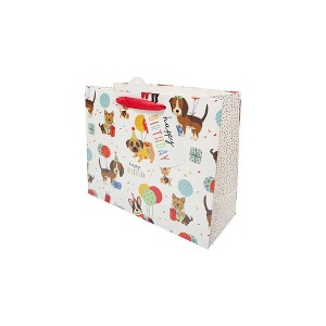 Bows And Sparkles Large Pup Party Gift Bag - 1 of 3