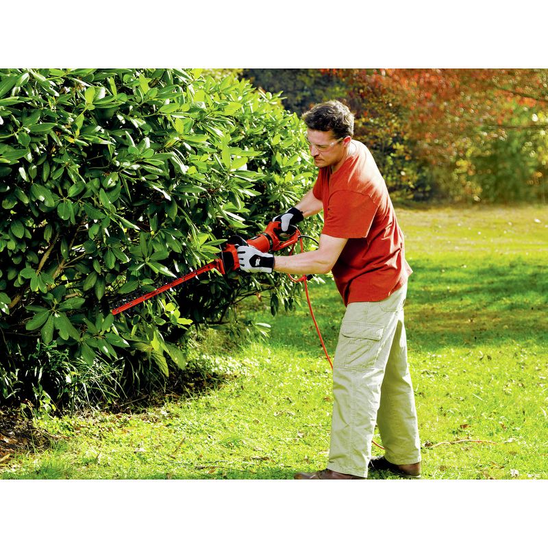 Black & Decker HH2455 120V 3.3 Amp Brushed 24 in. Corded Hedge Trimmer with Rotating Handle, 6 of 18
