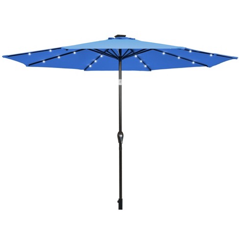 Tangkula 10 Ft Patio Table Market Umbrella Yard Outdoor W/ Solar Led ...