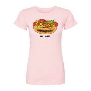 Women's - Instant Message - Chicago Dog Fitted Graphic T-Shirt - 1 of 2