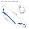 Unique Bargains Fishing Retractable Flexible Tools Lanyard Safety Cord Spiral Lanyard 2 Pcs - 2 of 4