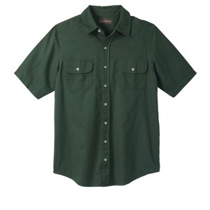 Boulder Creek by KingSize Men's Big & Tall Short Sleeve Denim And Twill Shirt - 1 of 4