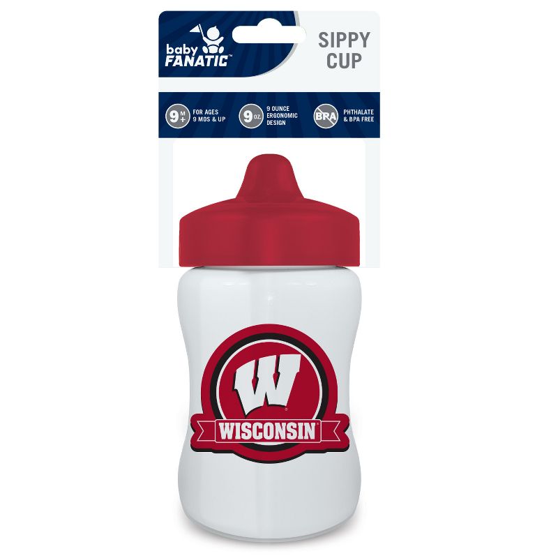 BabyFanatic Toddler and Baby Unisex Sippy Cup - NCAA Wisconsin Badgers, 3 of 5