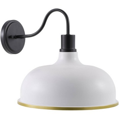 Livabliss Ammi 17"L x 14"W x 13"H Rustic White Wall Lights