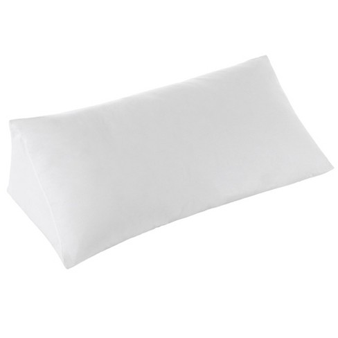 Cheer Collection Wedge Shaped Back Support Pillow and Bed Rest Cushion for Reading, Gaming, Watching - with Adjustable Neck Pillow - Gray