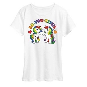Women's My Little Pony Be You Beautiful Short Sleeve Graphic T-Shirt - White - 3X - 1 of 4
