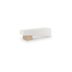 Meridian Furniture,Alora Fabric Bench - 1 of 4
