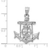 Black Bow Jewelry 14k Yellow or White Gold Mariners Crucifix Cross Pendant, 20 x 31mm - 4 of 4