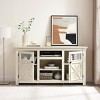 Bella Depot 60.23" Farmhouse TV Media Stand with Barn Design Cabinet - 3 of 4