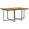 vidaXL Garden Dining Set Black, Cream White, Brown - 4 of 4