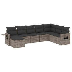 vidaXL Garden Sofa Set Grey - 1 of 4