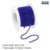Unique Bargains DIY Clothing Decoration Crystal Rhinestone Sew on Close Claw Chain Trim - 2 of 4