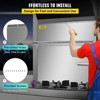 Munora Stainless Steel Range Backsplash with Shelf, 30"x30.7" Wall Shield with Storage Shelf and Hanging Rack for Kitchen - 4 of 4