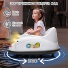 12V Kids Electric Bumper Car with 2.4G Remote Control, 360° Spinning, Music & LED Lights, Safety Bumper for Ages 2-5 Years - 4 of 4