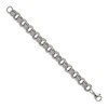 Black Bow Jewelry 11mm Stainless Steel Fancy Triple Cable Chain Bracelet, 7.75 Inch - 2 of 4