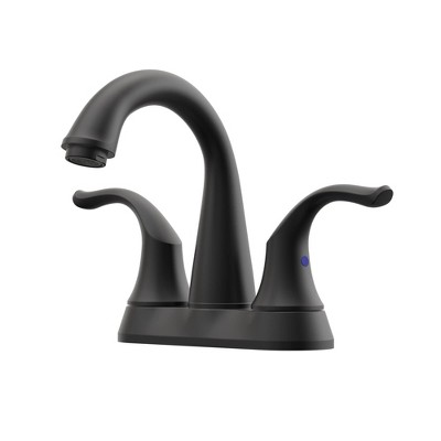 2-Handle Bathroom Sink Faucet 3 Hole, Bathroom Faucet, Centerset Bathroom Faucet High Arc with Drain Assembly and Supply Hoses, 1.2 GPM