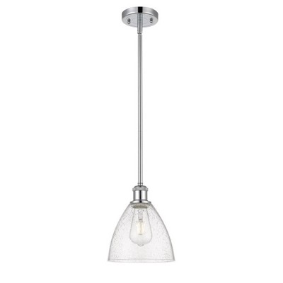 Bristol Glass - 1 Light Mini Pendant In Industrial Style-9.25 Inches Tall and 7.5 Inches Wide