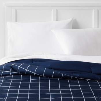 Reversible Microfiber Grid Comforter - Room Essentials™