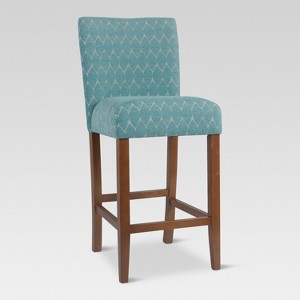 Classic Parsons Barstool - Textured Teal - HomePop - Threshold , Textured Blue