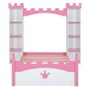 TIRAMISUBEST Castle-Shaped Wooden Platform Bed with Storage Shelf, Dreamy Twin Size Bed Frame for Kids Bedroom - 4 of 4