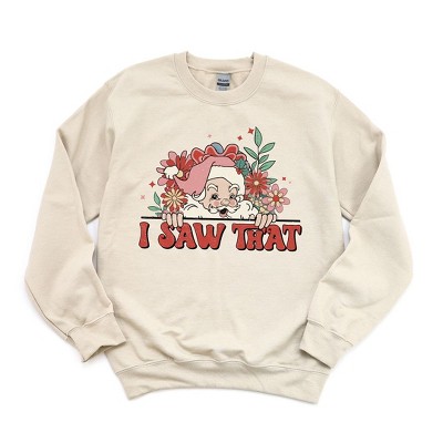 Simply Sage Market Women's Graphic Sweatshirt I Saw That Santa